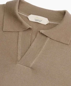 Aurelien Aurelien Pullover Buttonless Polo L Taupe