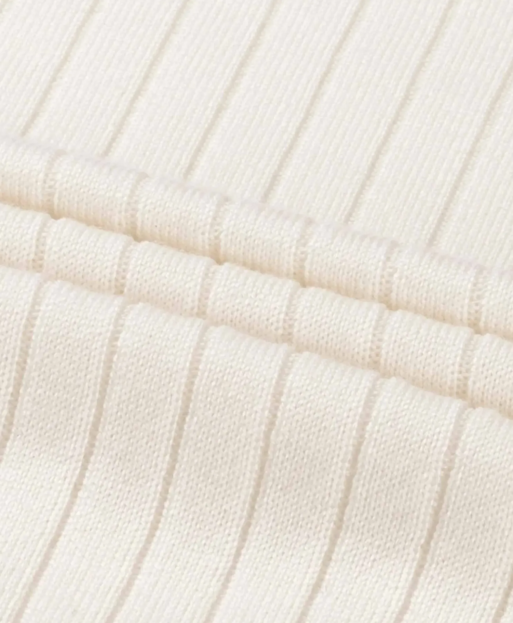Aurelien Aurelien Pullover Rib Zip Polos Ls Ivoor / Naturel