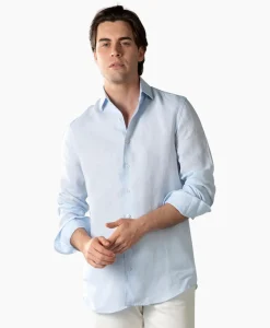 Aurelien Overhemd Seaside Shirt Licht Blauw