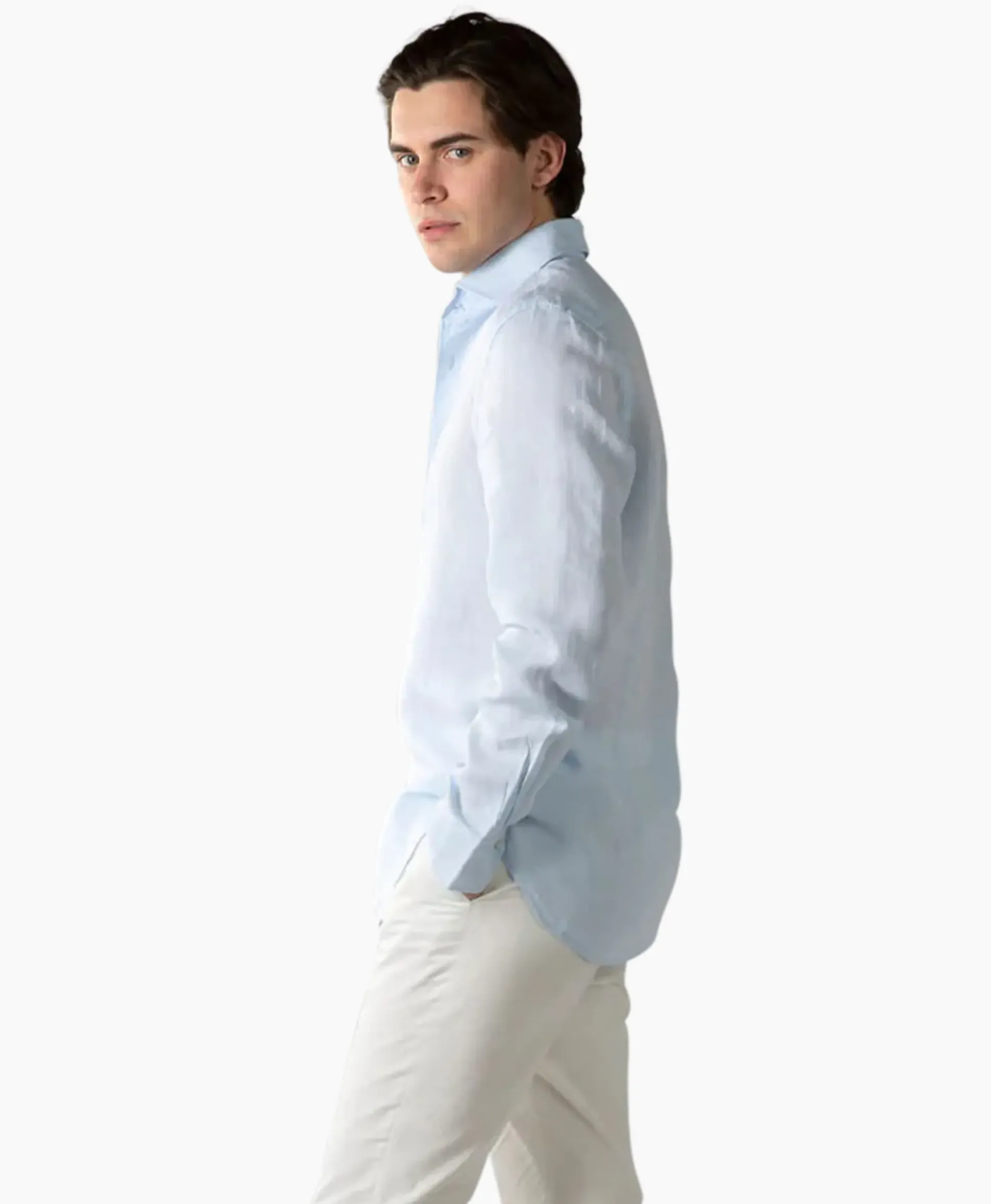 Aurelien Overhemd Seaside Shirt Licht Blauw