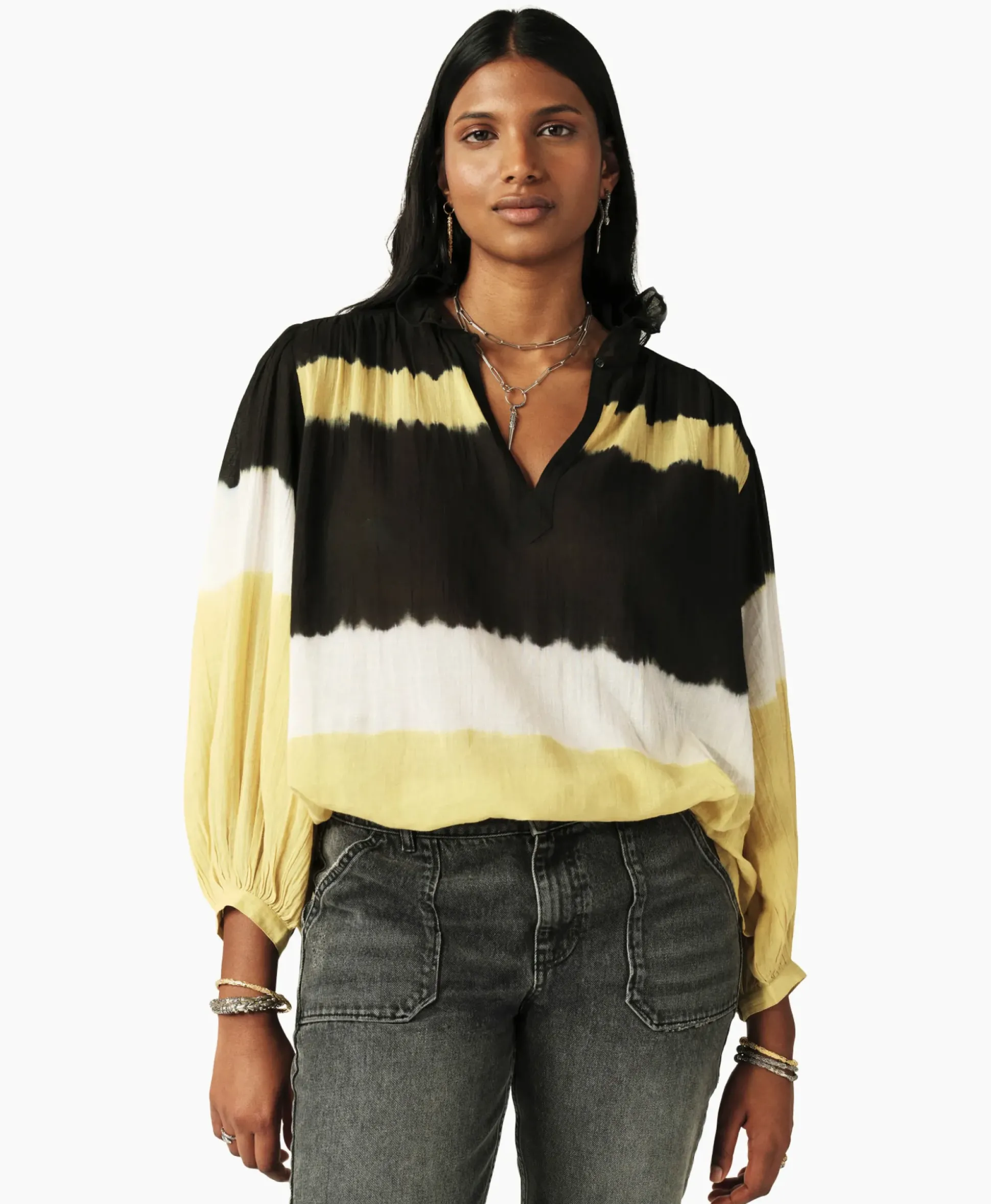 Ba&Sh Blouse Harvey Geel