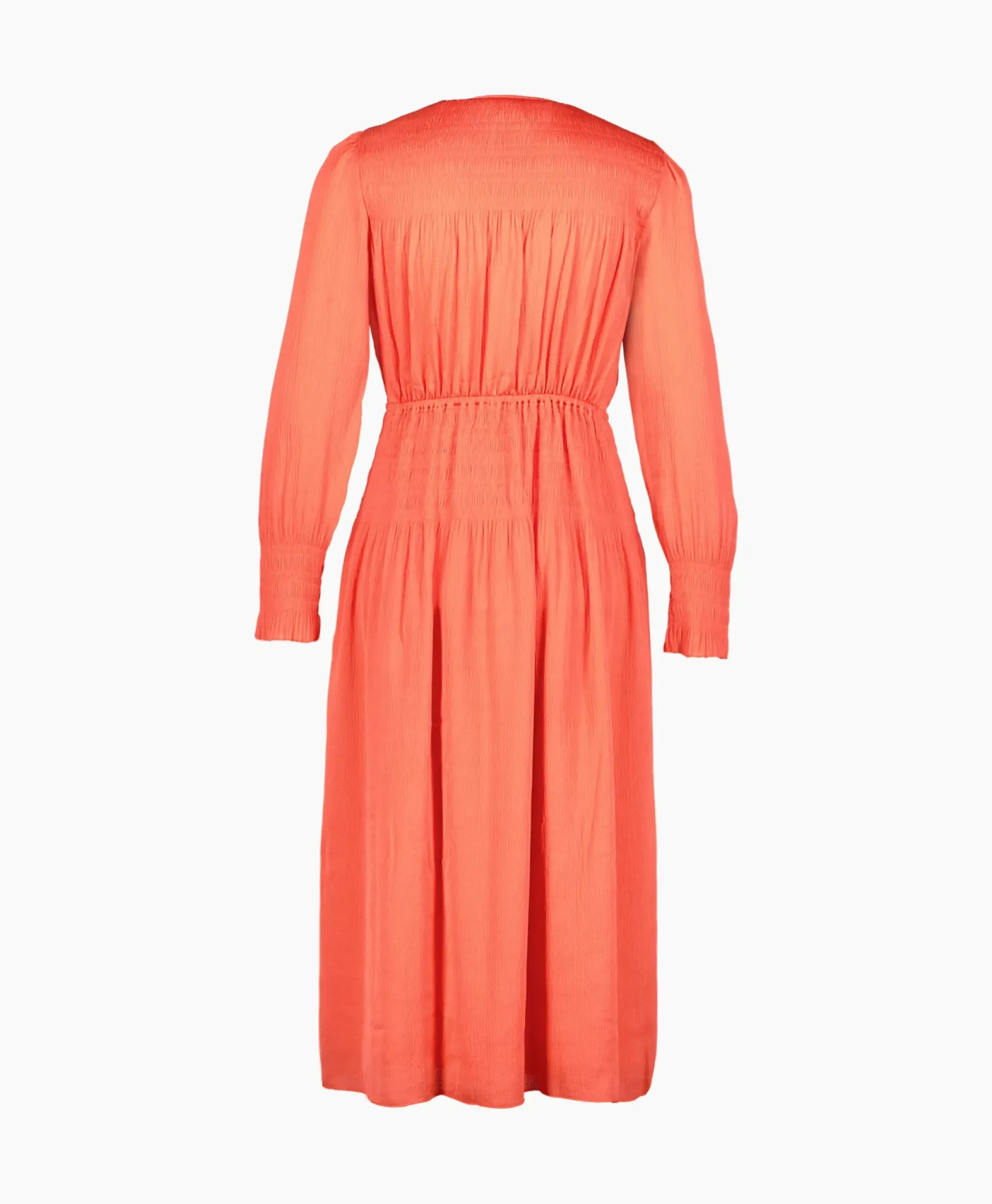 Ba&Sh Midi Jurk Koll Rood