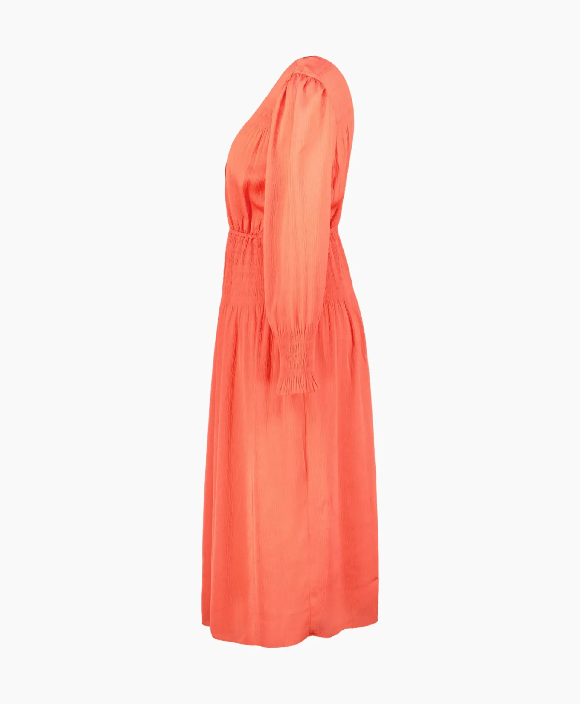 Ba&Sh Midi Jurk Koll Rood