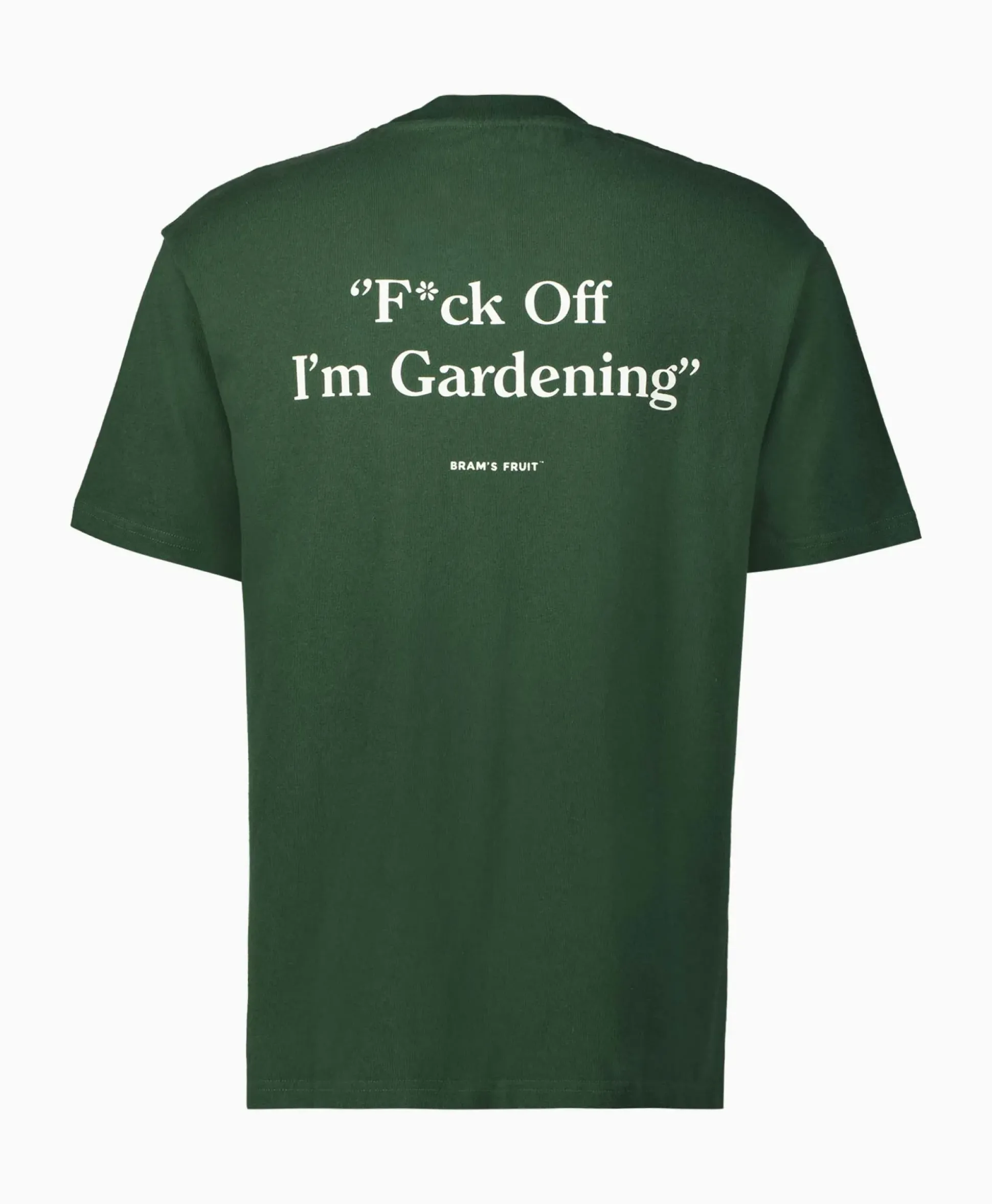 Bram's Fruit T-Shirt Korte Mouw F*Ck Off Gardenin Donker Groen