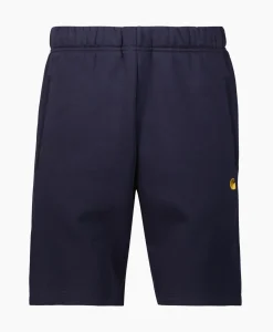 Carhartt Wip Korte Broek Chase Sweat Donker Blauw