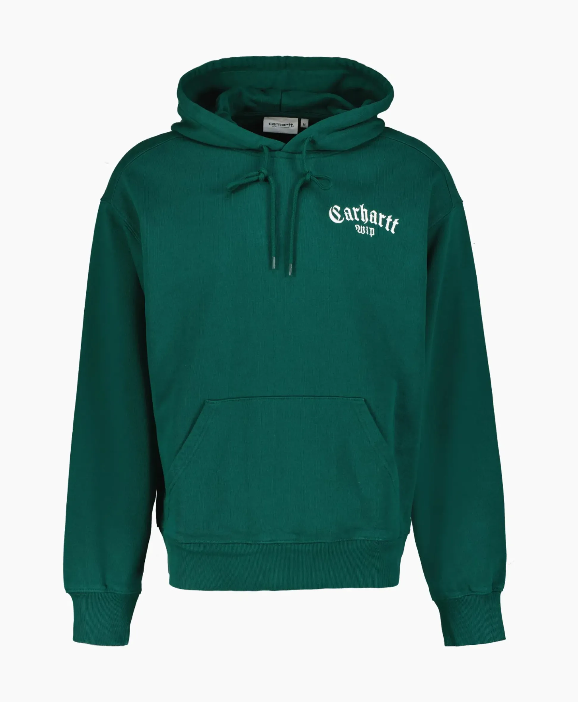 Carhartt Wip Sweater Hooded Onyx Script Groen