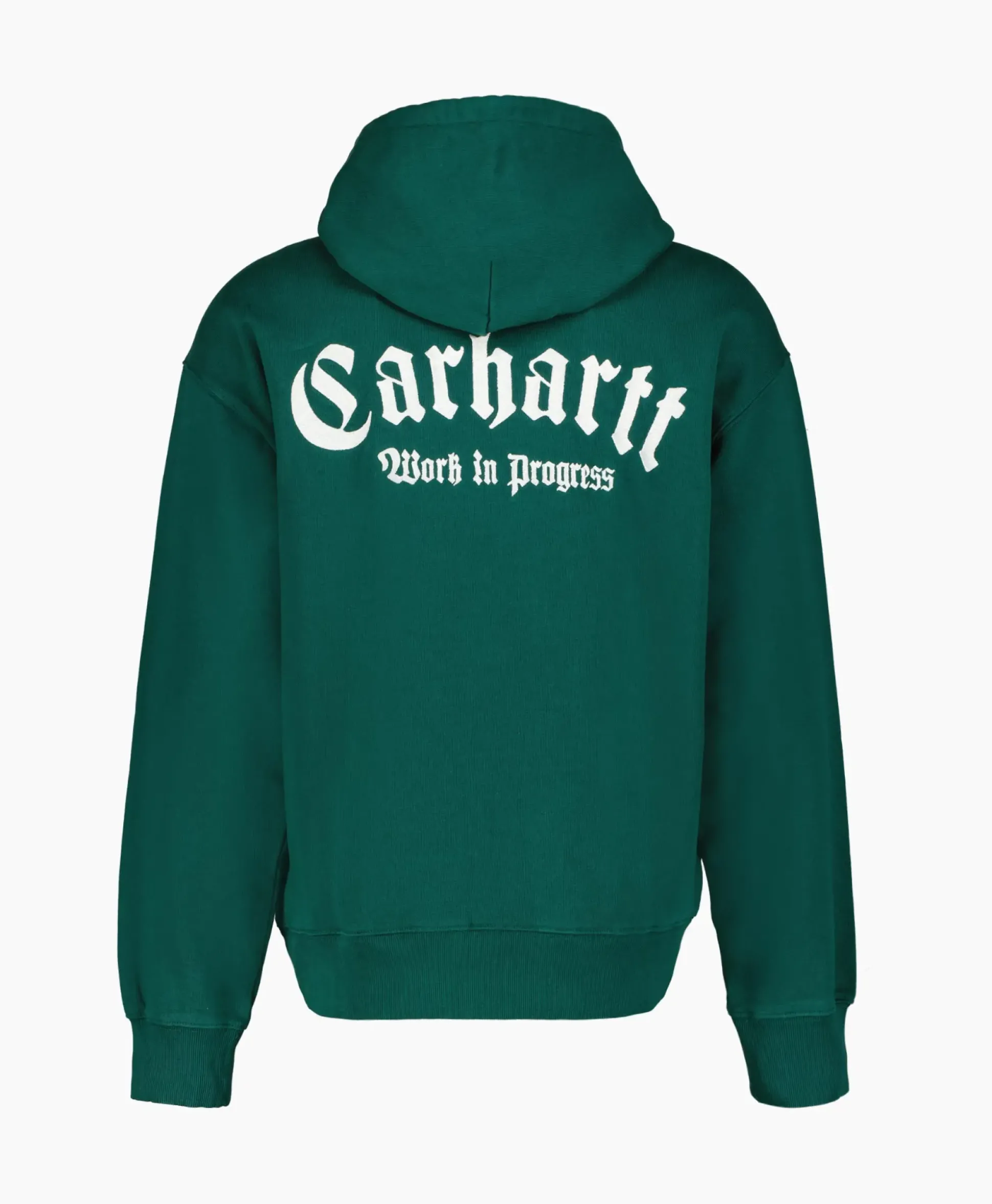 Carhartt Wip Sweater Hooded Onyx Script Groen