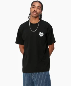 Carhartt Wip T-Shirt Korte Mouw S/S Heart Bandana Zwart