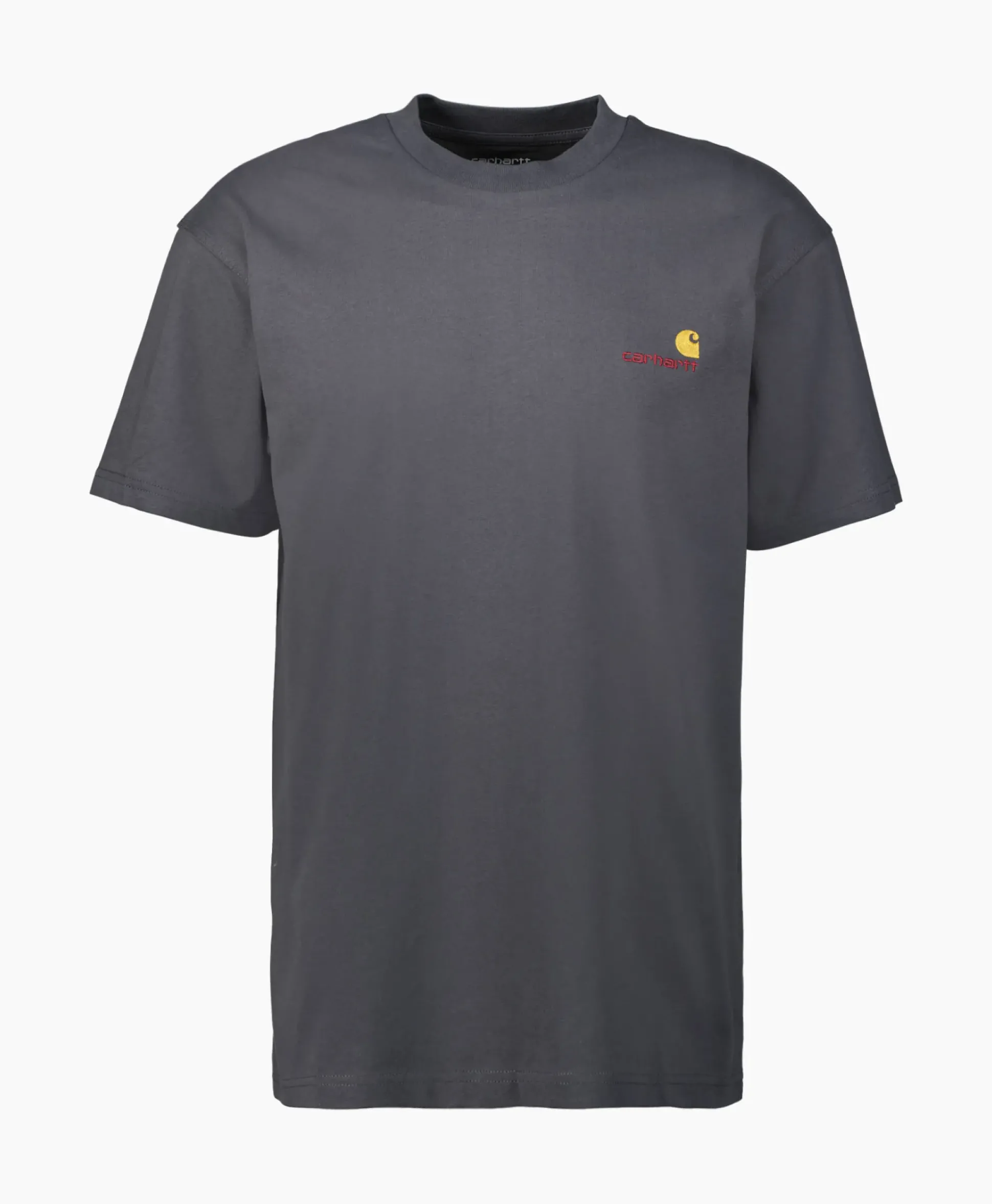 Carhartt Wip T-Shirt S/S American Script Organic Cotton Donker Blauw