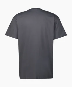 Carhartt Wip T-Shirt S/S American Script Organic Cotton Donker Blauw