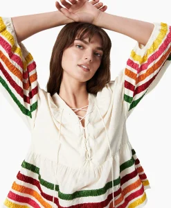 Chufy Blouse Liberty Embroidered Off White