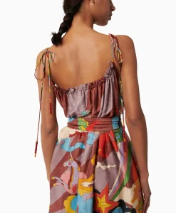 Chufy Maxi Jurk Rain Bordeaux