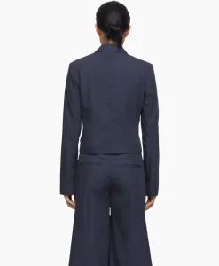 Closed Blazer Fitted Blauw