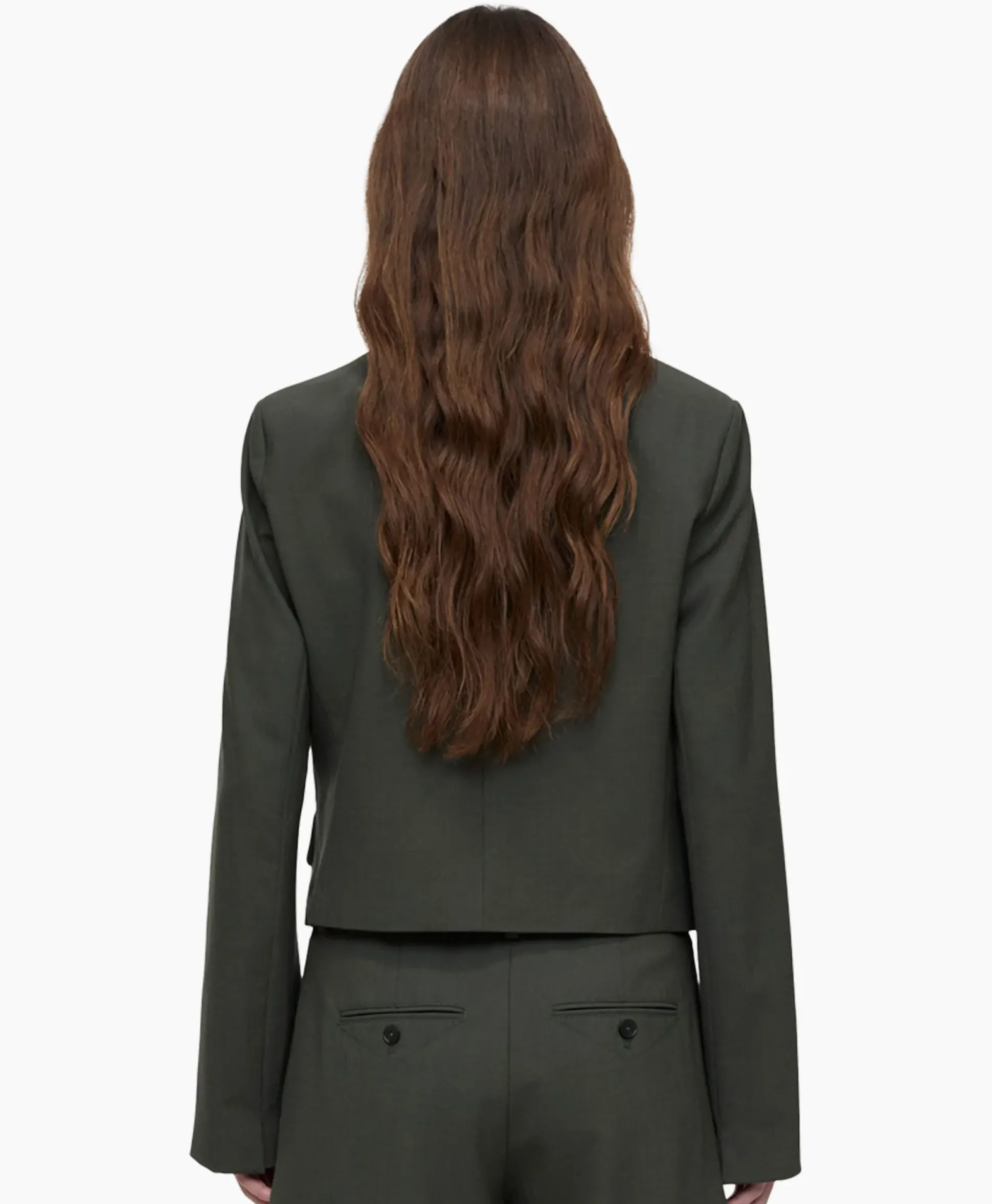 Closed Blazer Fitted Groen