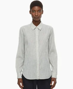Closed Blouse Long Sleeve Ecru