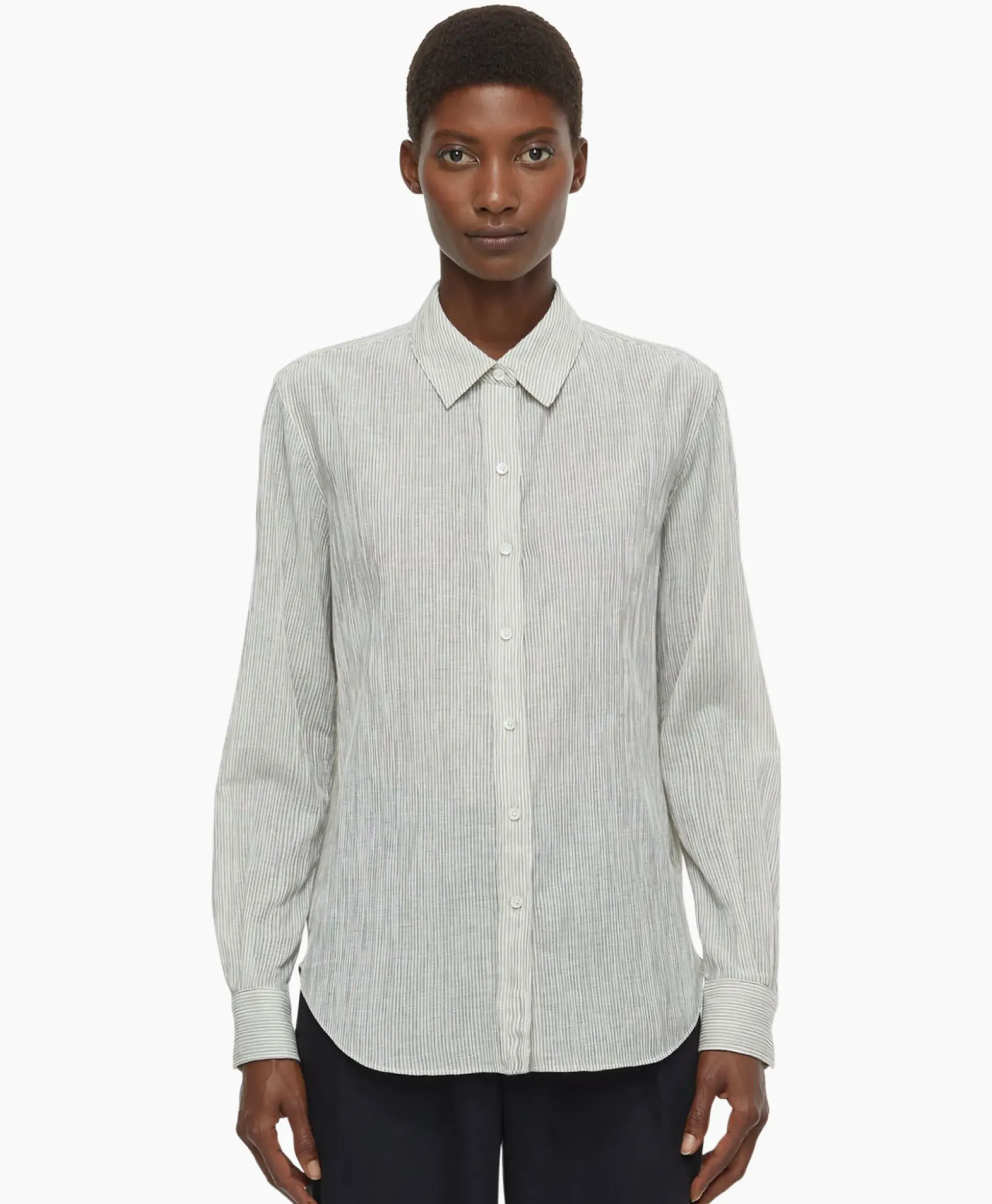 Closed Blouse Long Sleeve Ecru
