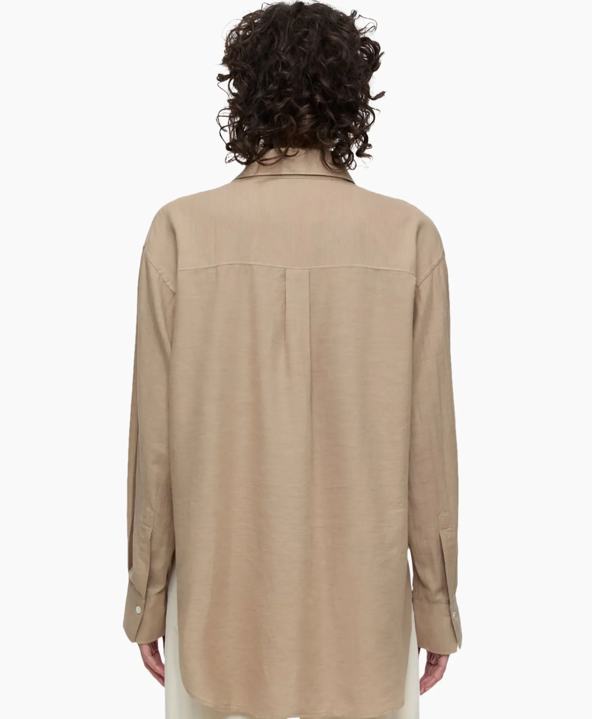 Closed Blouse Shirt With Pocket Grijs
