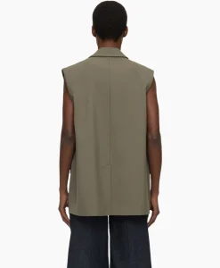 Closed Gilet Sleeveless Taupe