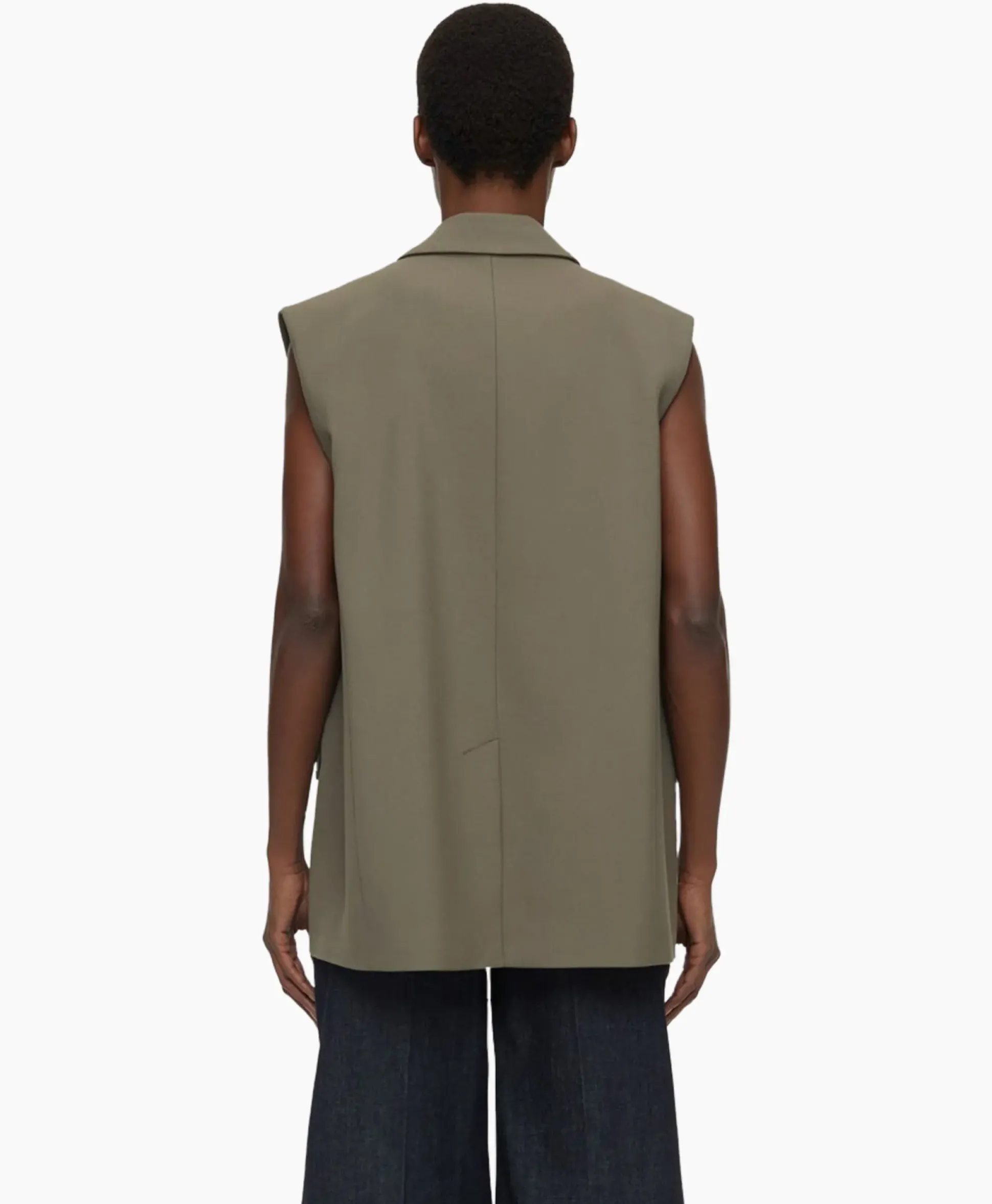 Closed Gilet Sleeveless Taupe