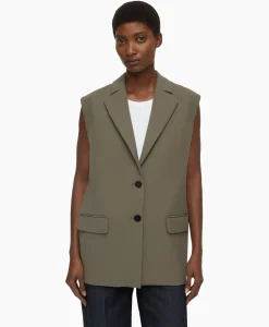 Closed Gilet Sleeveless Taupe