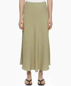Closed Midi Rok A Shape Skirt Groen