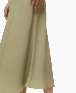 Closed Midi Rok A Shape Skirt Groen