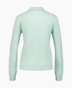 Closed Pullover Polo Longsleeve Groen