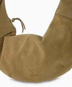 Closed Schouder / Hand Tas Half Moon M Beige