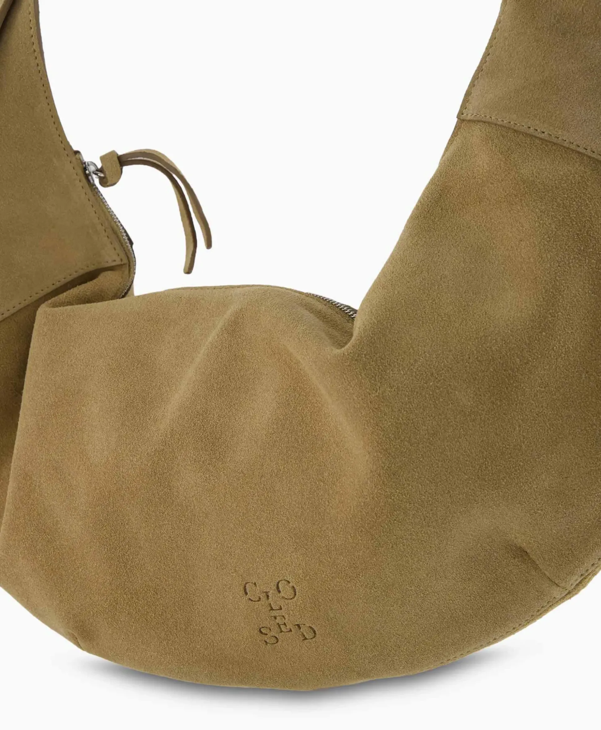 Closed Schouder / Hand Tas Half Moon M Beige