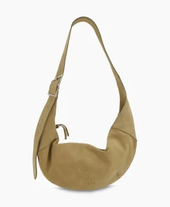 Closed Schouder / Hand Tas Half Moon M Beige