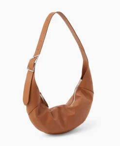 Closed Schouder / Hand Tas Half Moon M Bruin