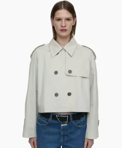 Closed Trenchcoat Cropped Ecru