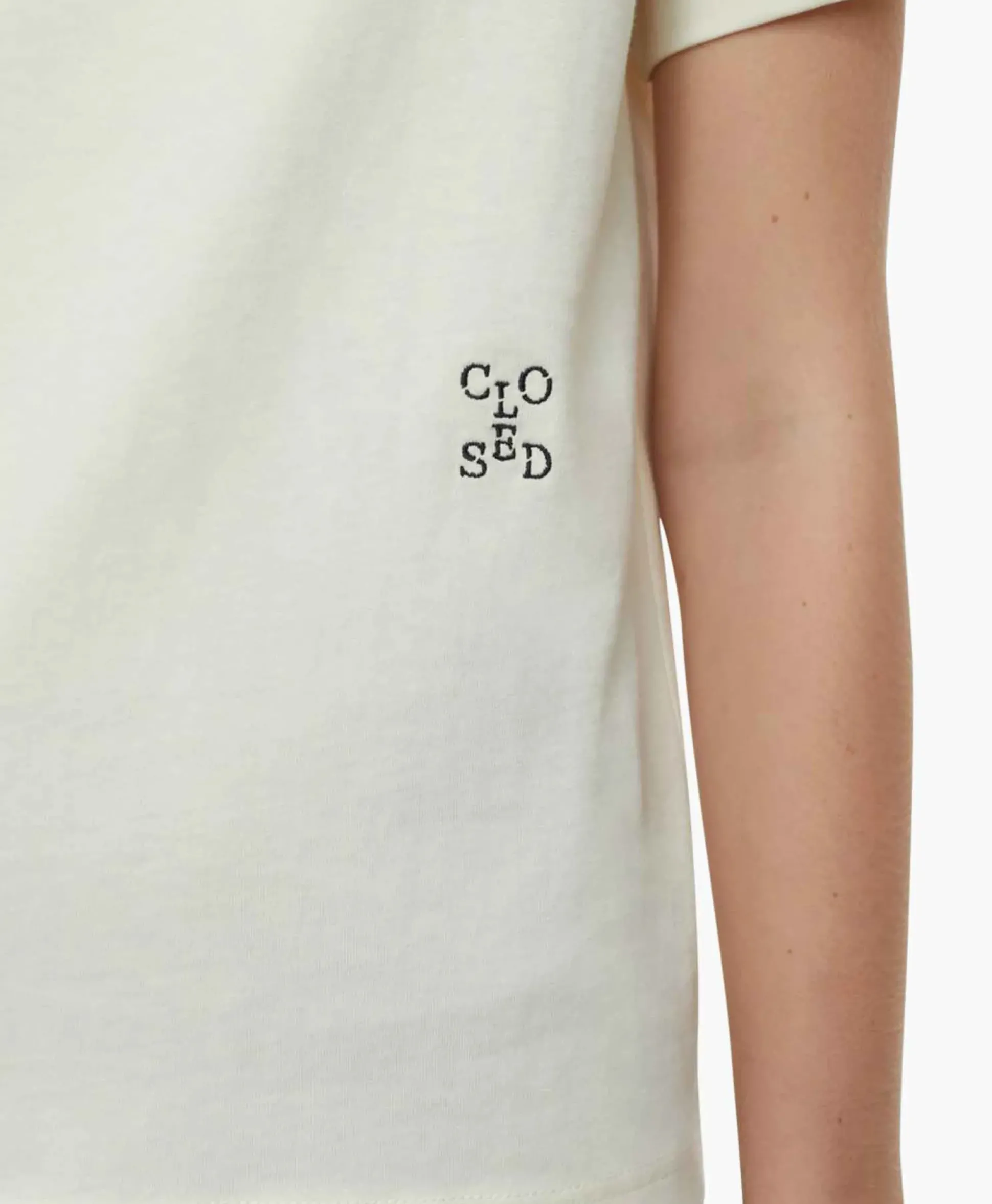 Closed T-Shirt Korte Mouw Basic Ecru