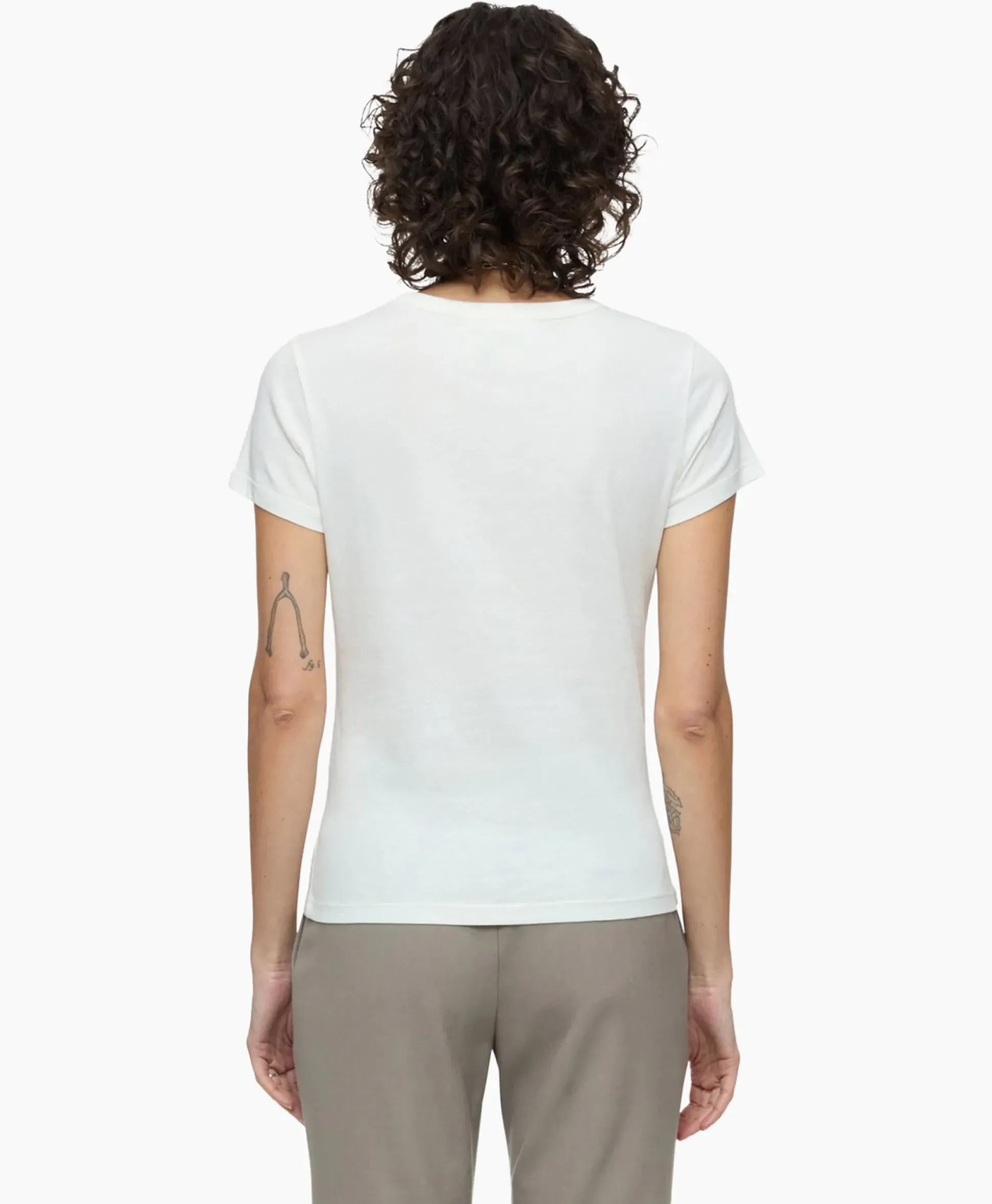 Closed T-Shirt Korte Mouw Crew Neck Short Sleeve Ecru