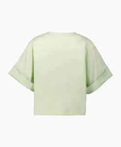 Closed T-Shirt Korte Mouw Turn Up Licht Groen