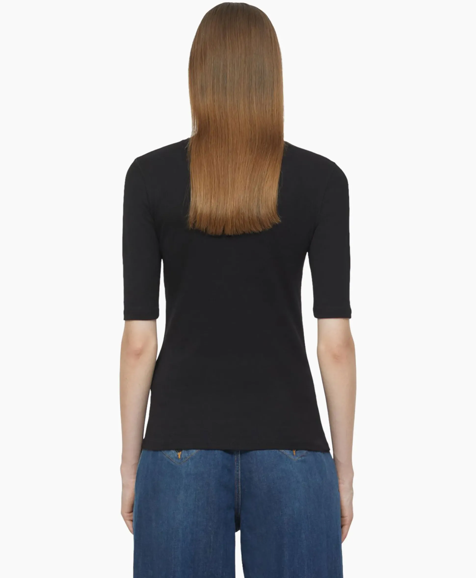 Closed T-Shirt Korte Mouw Crewneck Short Sleeve Zwart