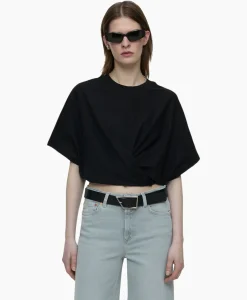 Closed T-Shirt Korte Mouw Wrap Zwart