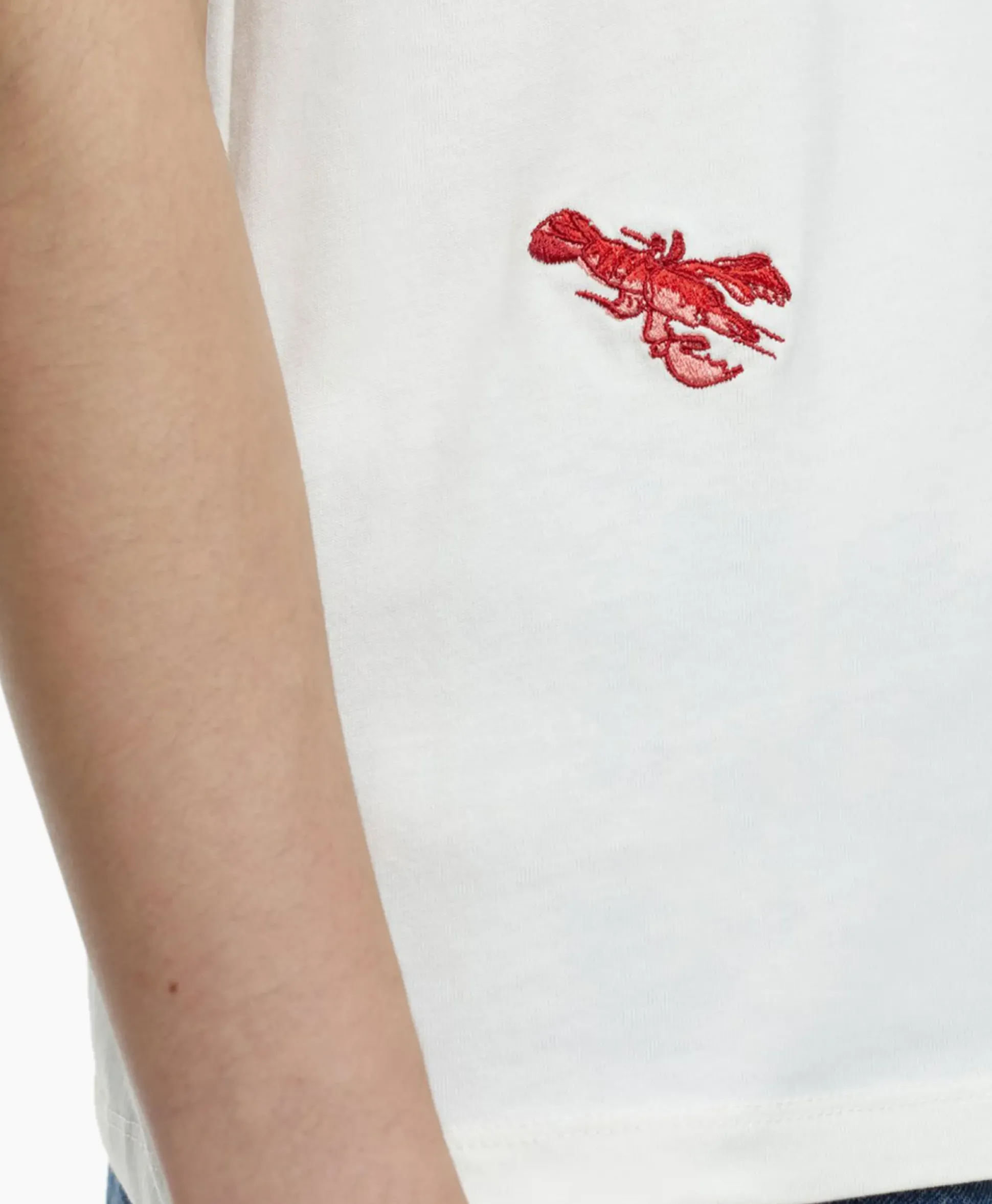 Closed T-Shirt Korte Mouw Printed Ecru