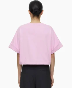 Closed T-Shirt Korte Mouw Turn Up Roze