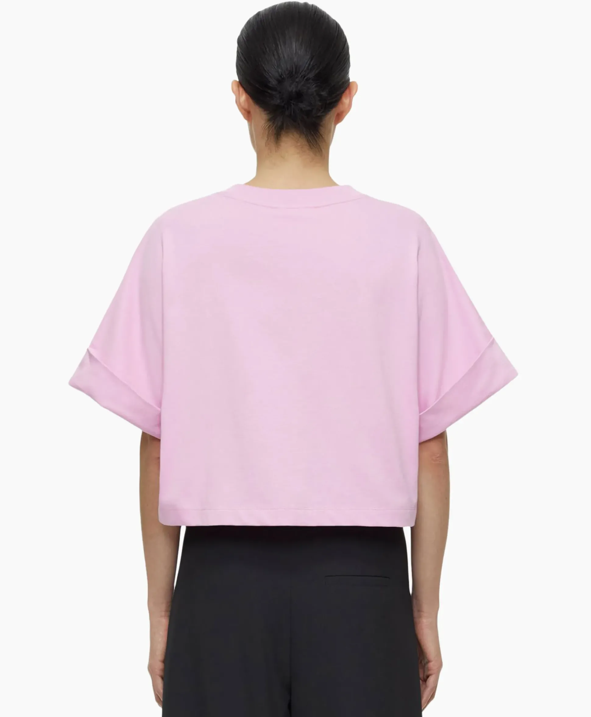 Closed T-Shirt Korte Mouw Turn Up Roze