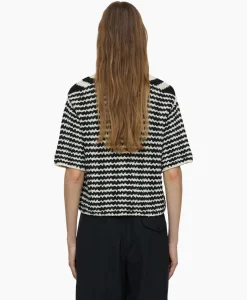 Closed Vest V Short Sleeve Zwart