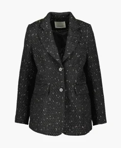 Co'Couture Blazer Mitzicc Boucle Zwart