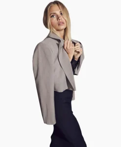 Co'Couture Blazer Vidacc Crop Midden Bruin