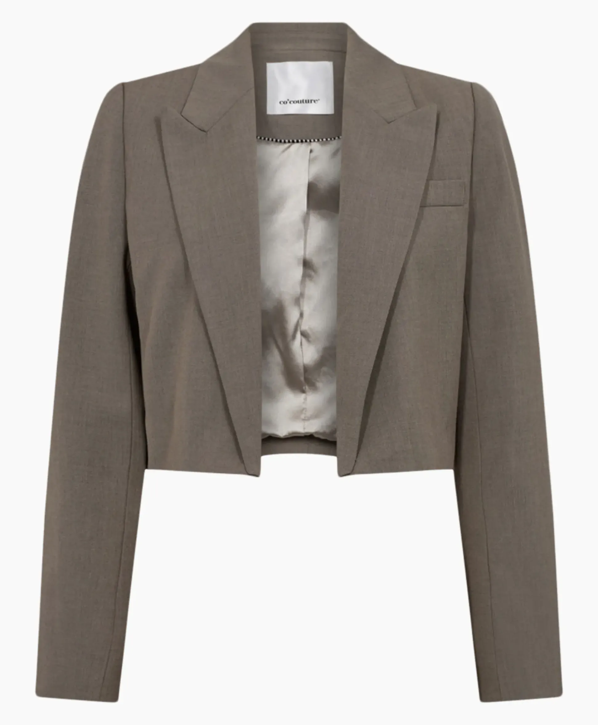 Co'Couture Blazer Vidacc Crop Midden Bruin