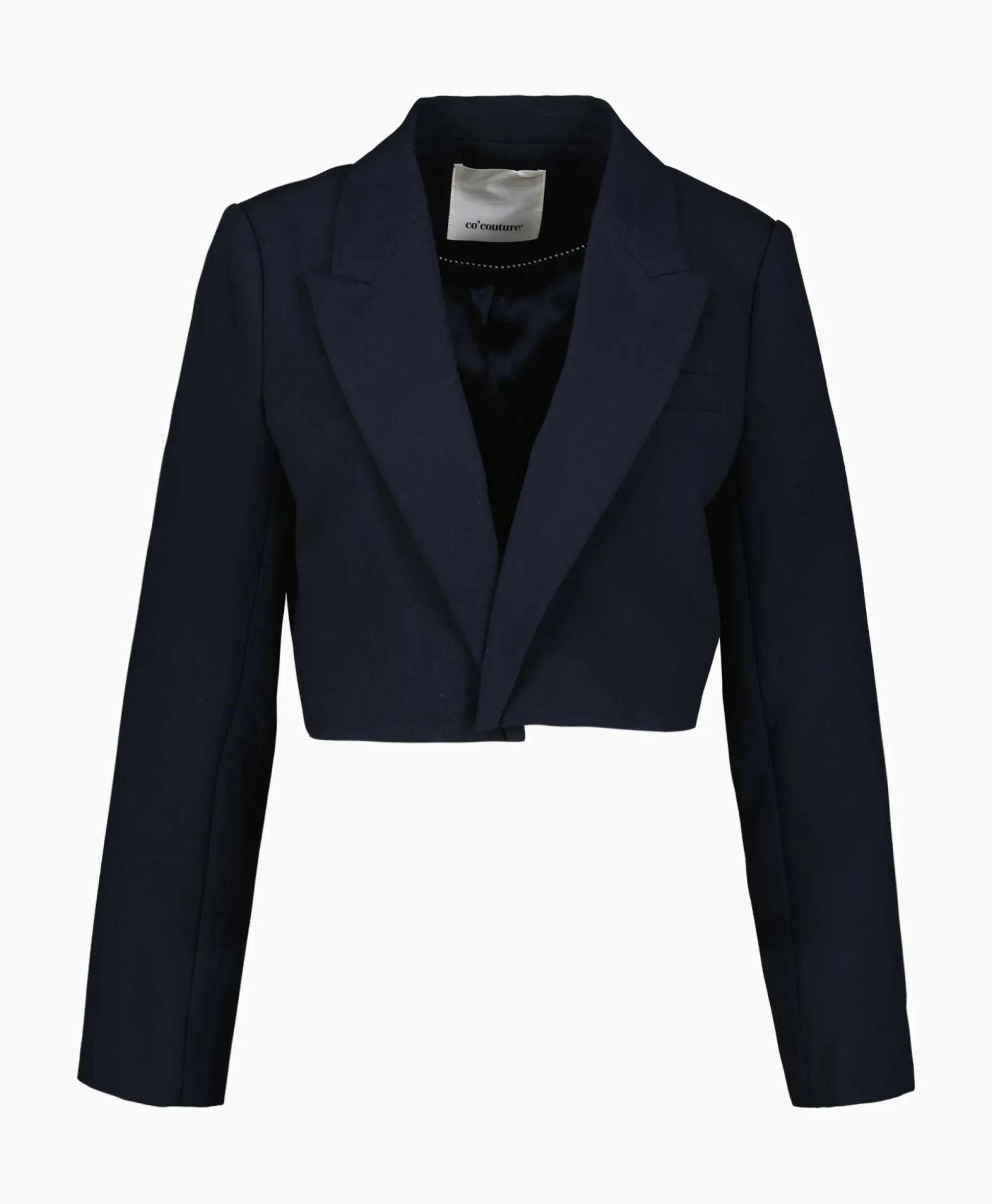 Co'Couture Blazer Vola Crop Donker Blauw