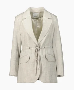 Co'Couture Blazer Winnie Tie String Grijs