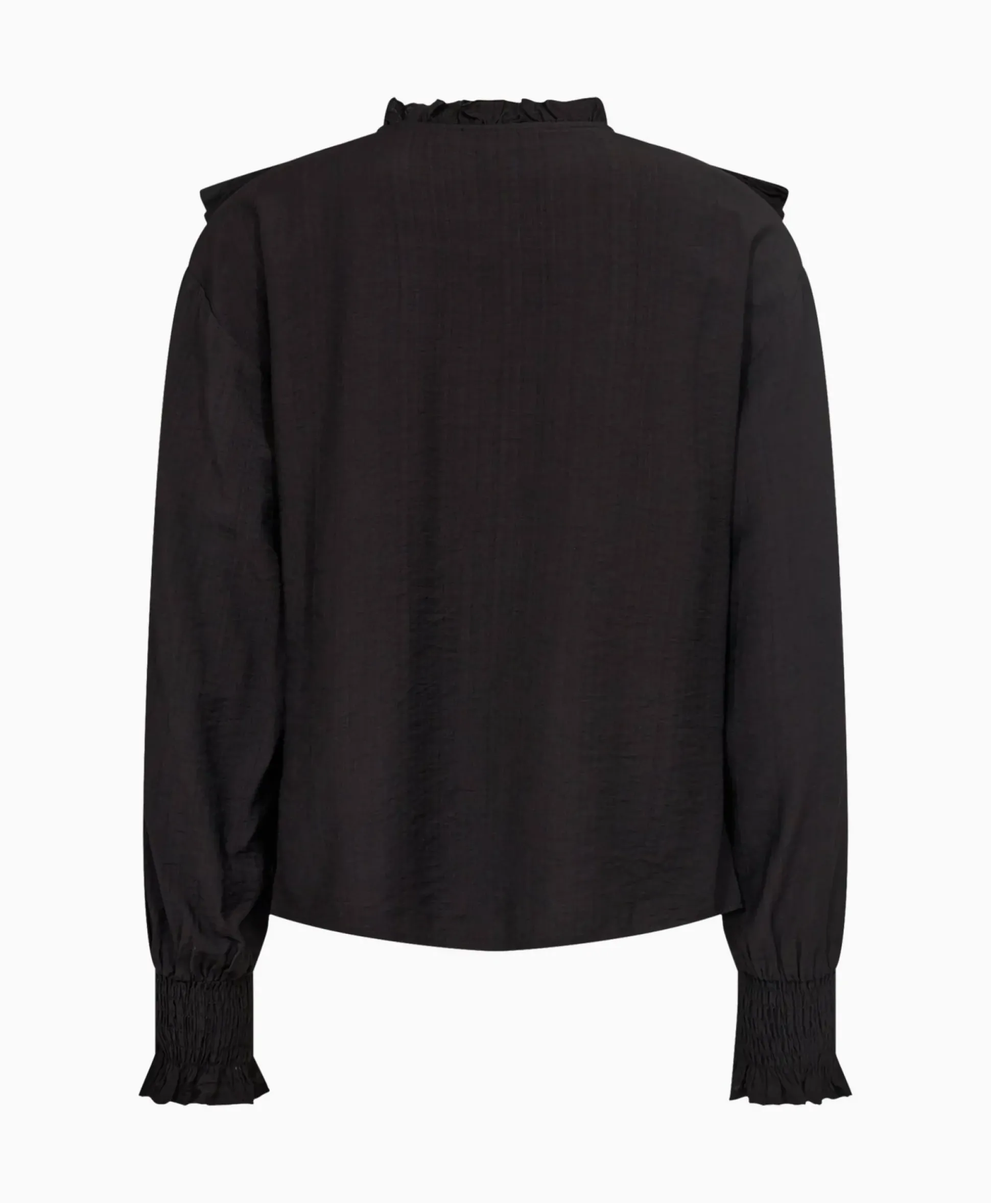 Co'Couture Blouse Angus Frill Zwart