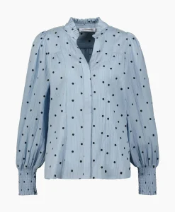 Co'Couture Blouse Dora Dot Blauw
