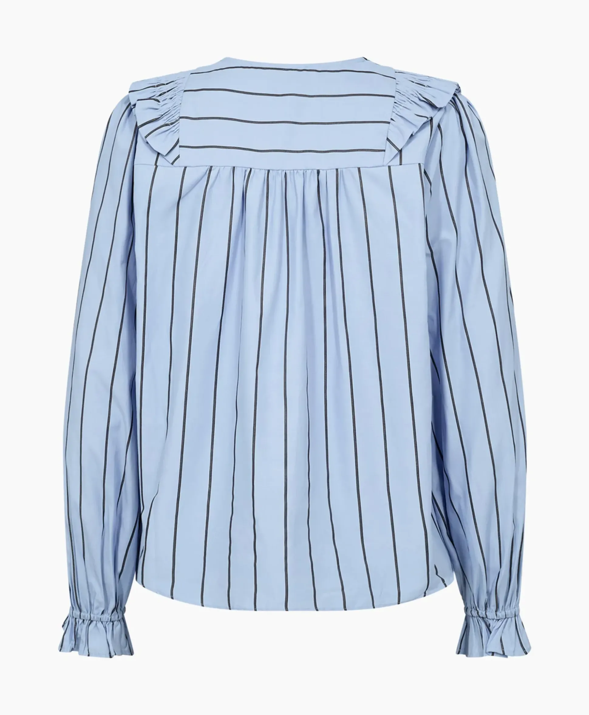 Co'Couture Blouse Ivana Smock Frill Blauw