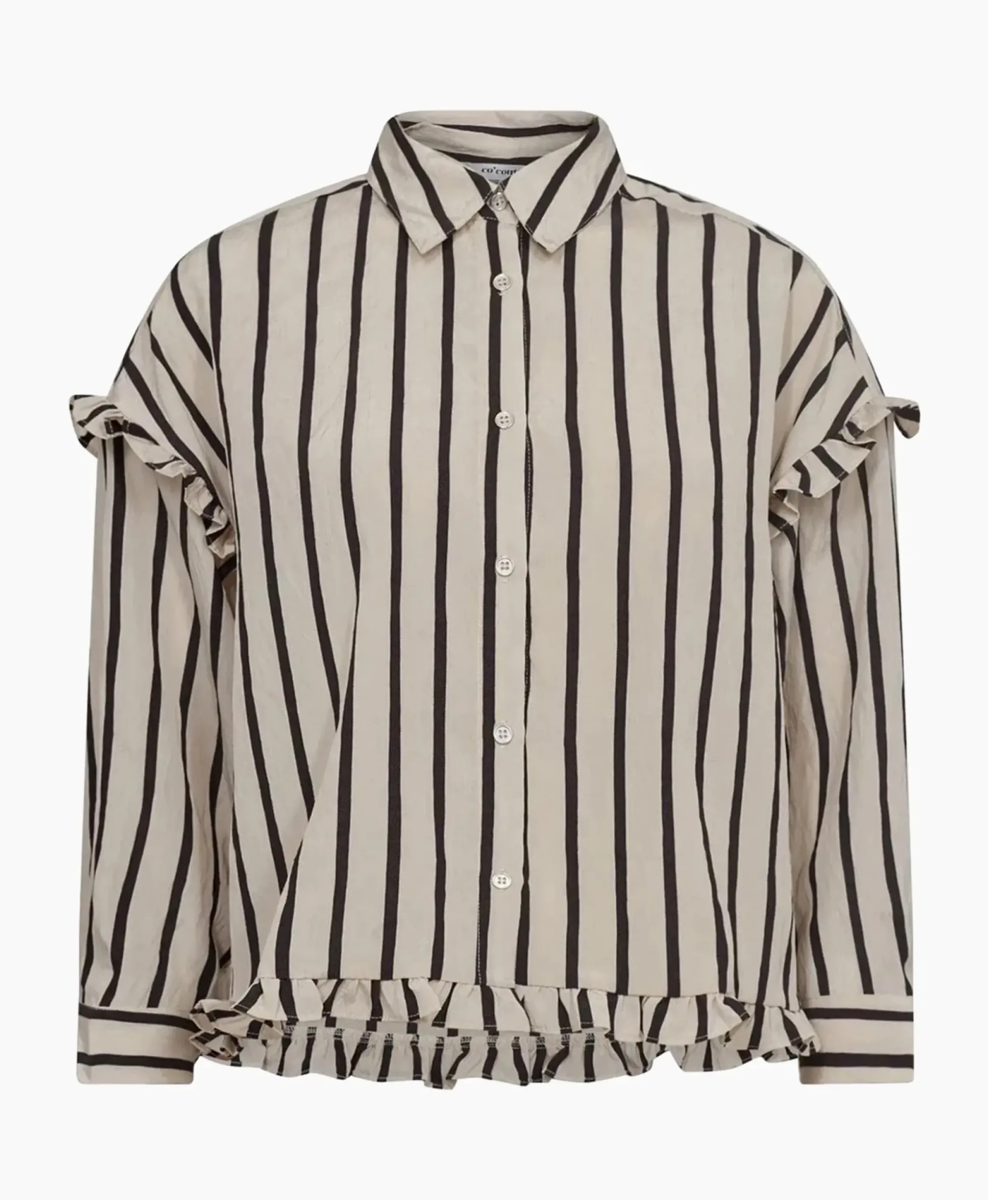 Co'Couture Blouse Sadie Frill Zwart